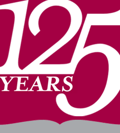 Text with the words 125 years