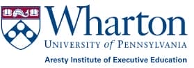 Logo for the Wharton Aresty Institute of Executive Education.