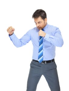 In a fighting mood at the office? Perhaps your serotonin levels are low.