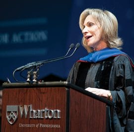 Andrea Mitchell, CW’67, addressed the 2013 MBA Commencement. The newest members of Wharton’s alumni community. Photo credit: Phil Flynn