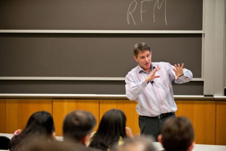 Prof. Peter Fader in action in class