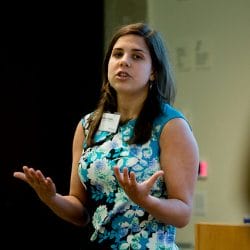 Wharton senior Katlyn Grasso, founder  of GenHERation, also presented at the Wharton Seminars for Business Journalists in San Francisco.