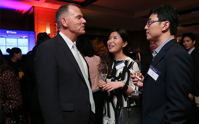 The Wharton Global Conversations Tour affords alumni the chance to meet the dean in person.