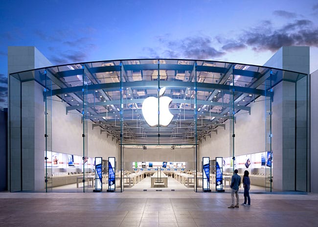 It's less an entrance than the start of an experience. Photo credit: Apple.