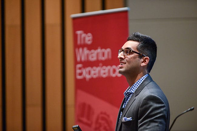 Samir Nurmohamed presents his latest Wharton leadership research