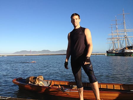 neal-next-to-training-boat-and-dog