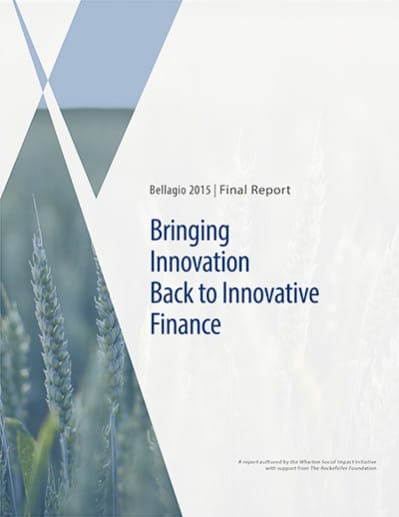 Innovative Finance and the Sustainable Development Goals 2