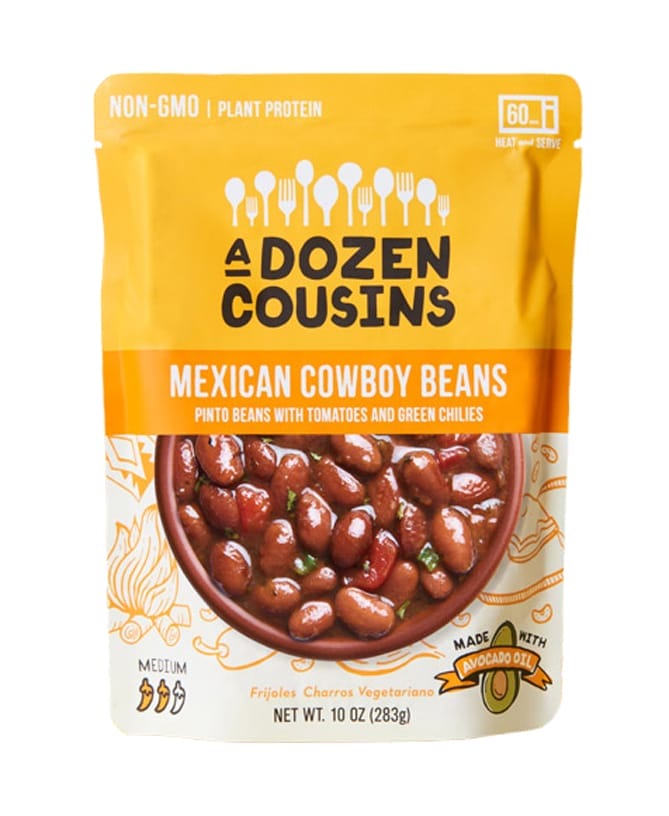 Mexican cowboy beans from A Dozen Cousins