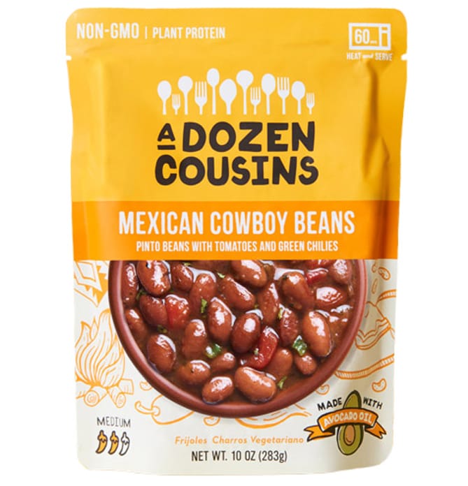 Mexican cowboy beans from A Dozen Cousins