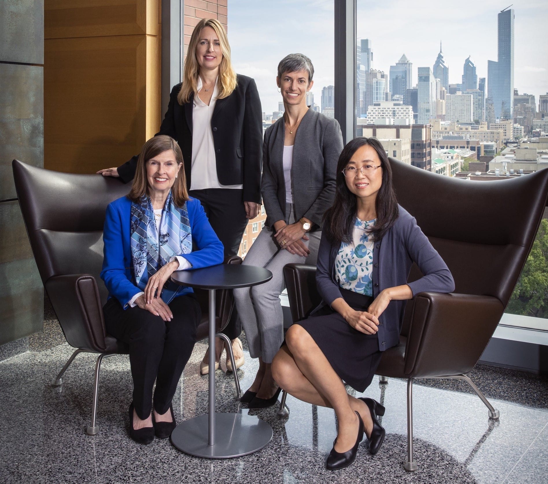 From left: Diana C. Robertson, Martine Haas, Rachel Werner, and Nancy Zhang.