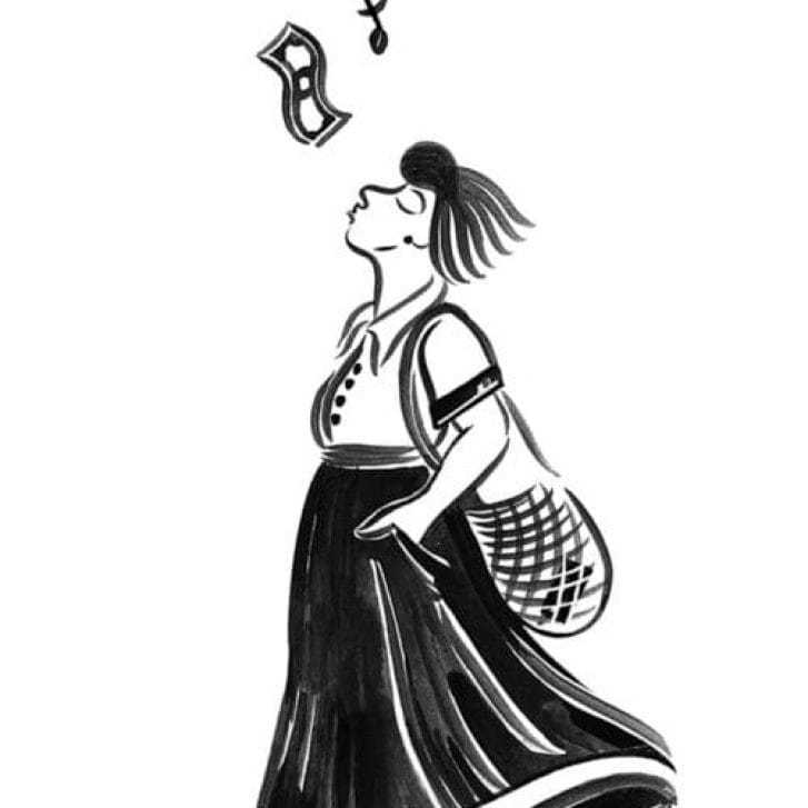 Woman whistling