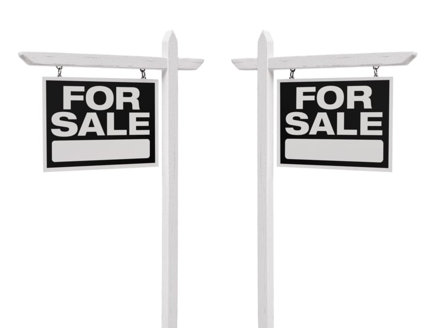 Two For Sale signs