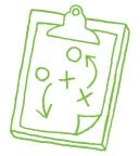 Illustration of playbook clipboard