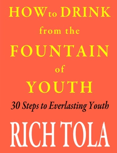 Book titled How to Drink from the Fountain of Youth