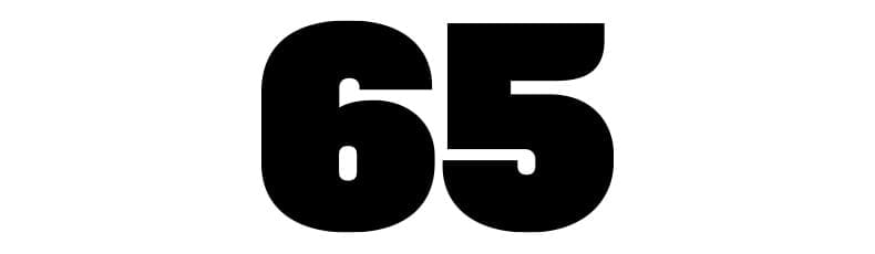 The number sixty-five
