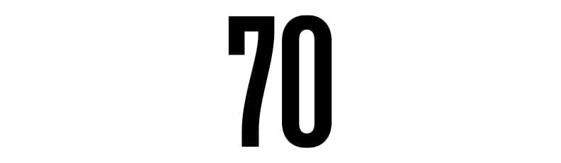 The number seventy