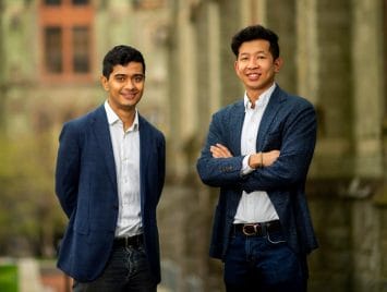 Aris Saxena and Yiwen Li, founders of startup Mobility