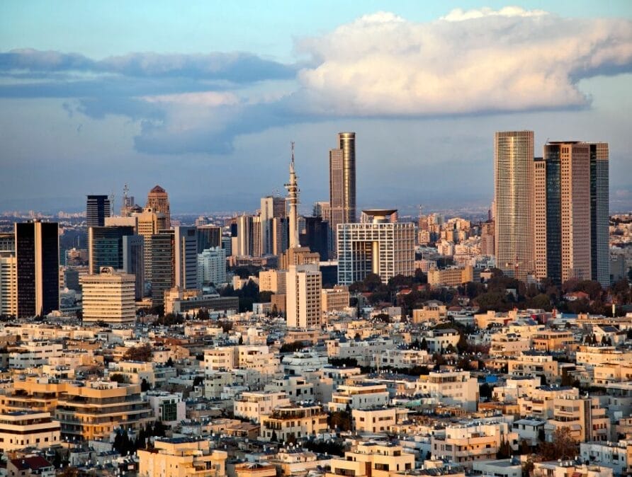 Cityscape of Tel Aviv.