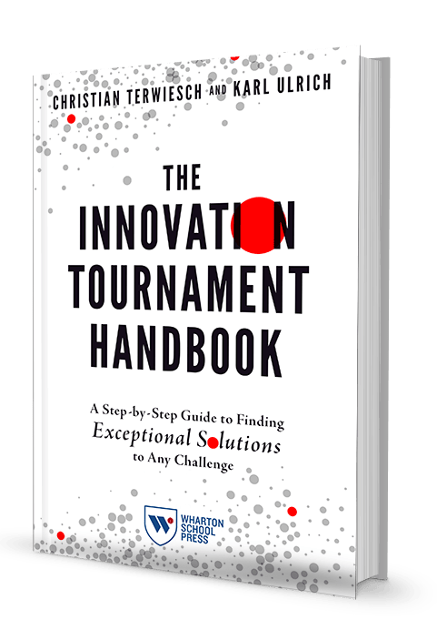 Cover for the book "The Innovation Tournament Handbook."