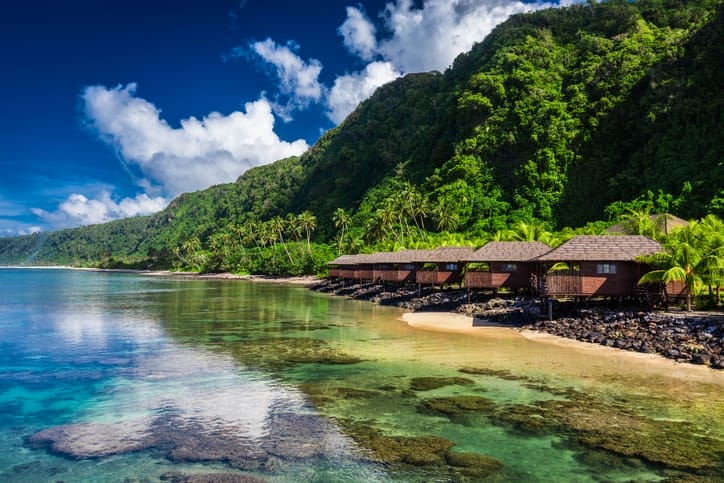 Photo of a Samoan island