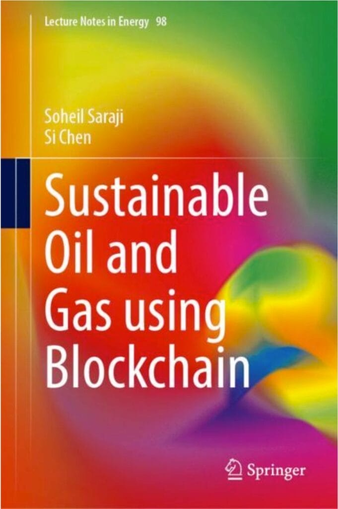Cover for book titled Sustainable Oil and Gas Using Blockchain.