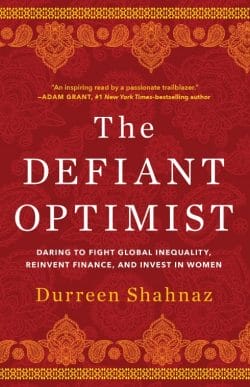 Cover for book titled The Defiant Optimist.