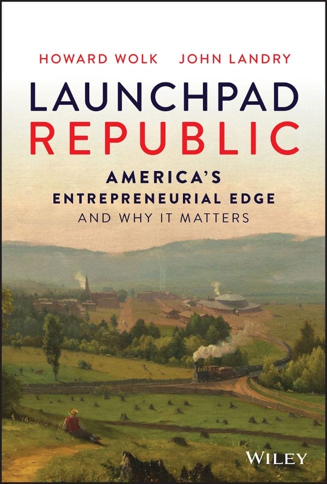 Cover of book titled "Launchpad Republic."