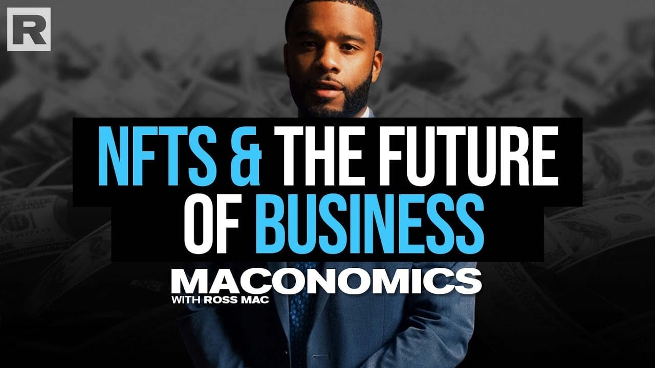 Cover image for an episode of Maconoimcs titled "NFTs and the Future of Business".