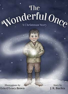 Boy holding a glowing orb on "The Wonderful Once" book cover