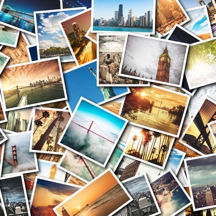 Photo collage of landmarks around the world.