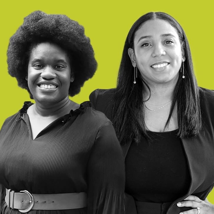 Portrait of Esther Uduehi and Wendy De La Rosa, founders of The Tenure Project.