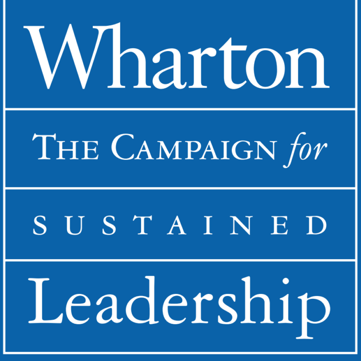 Blue Logo for the Wharton Campaign For Sustained Leadership