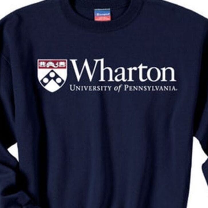 Wearing the Wharton Brand on His Chest