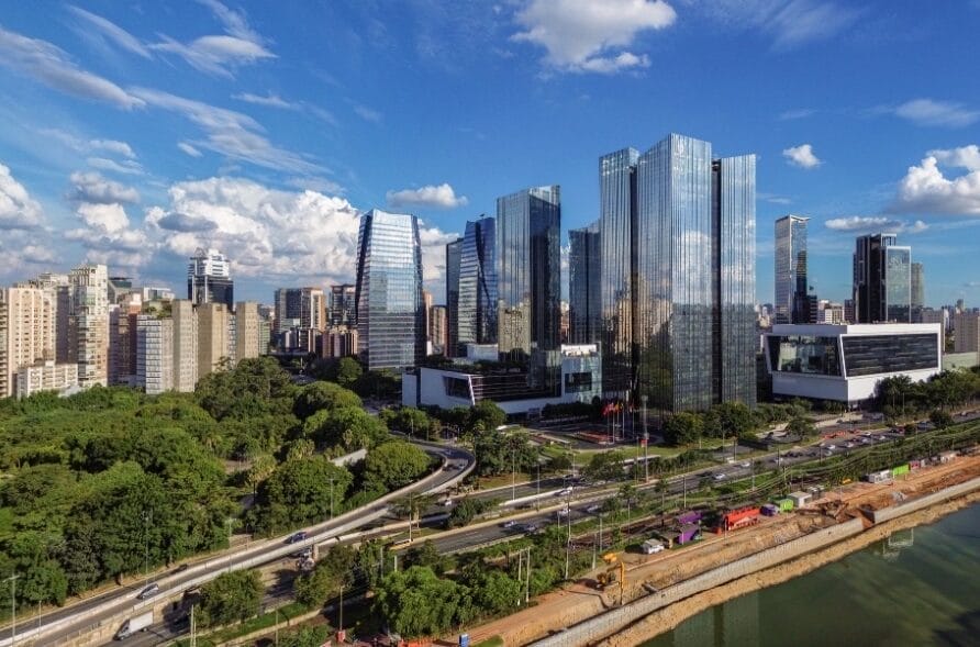Cityscape of São Paulo, Brazil.