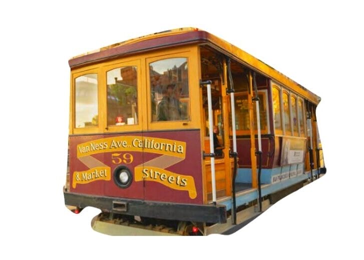 A San Francisco trolley.