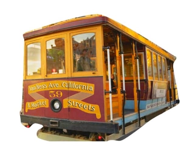 A San Francisco trolley.