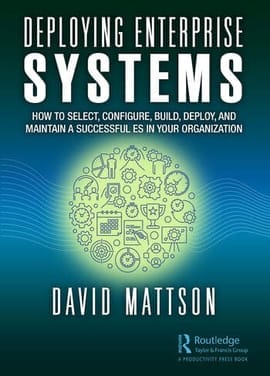 Book cover for Deploying Enterprise Systems.