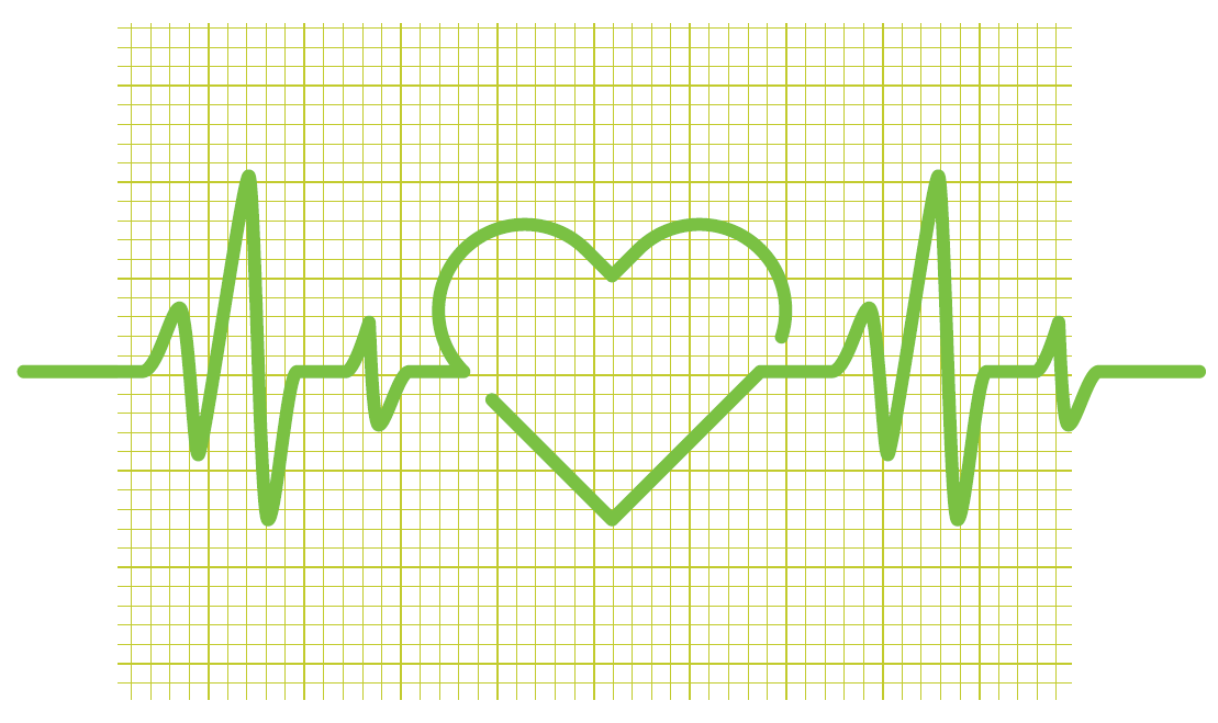 Illustration of a heart monitor.