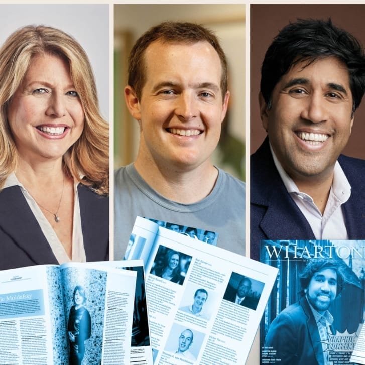 Headshots of Jamie Moldafsky, Nat Turner, Vivek Tiwary, Cesar Conde, and Ndidi Okonkwo Nwuneli.