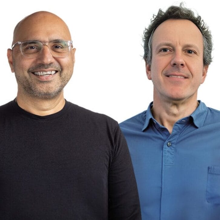 Headshots of Jagmeet Lamba and Dudley Brundige.