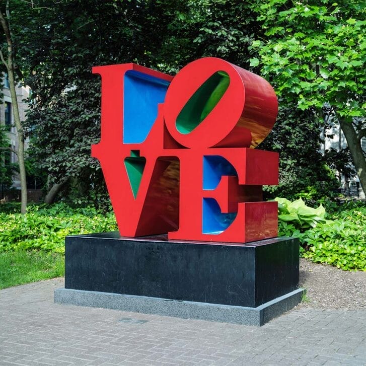 Love sign on Penn's campus