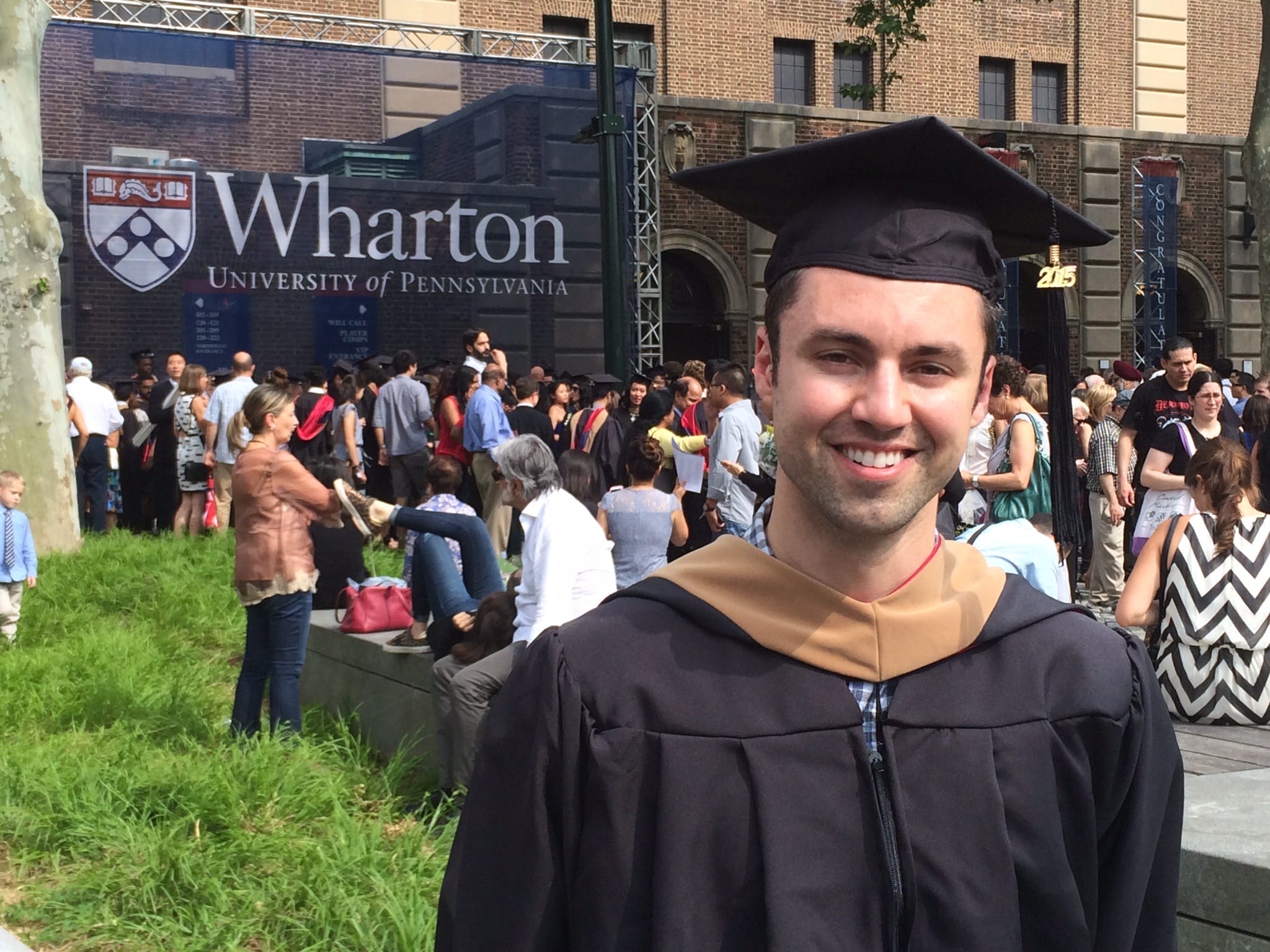 Michael Taormina WG15 in a graduation cap and gown