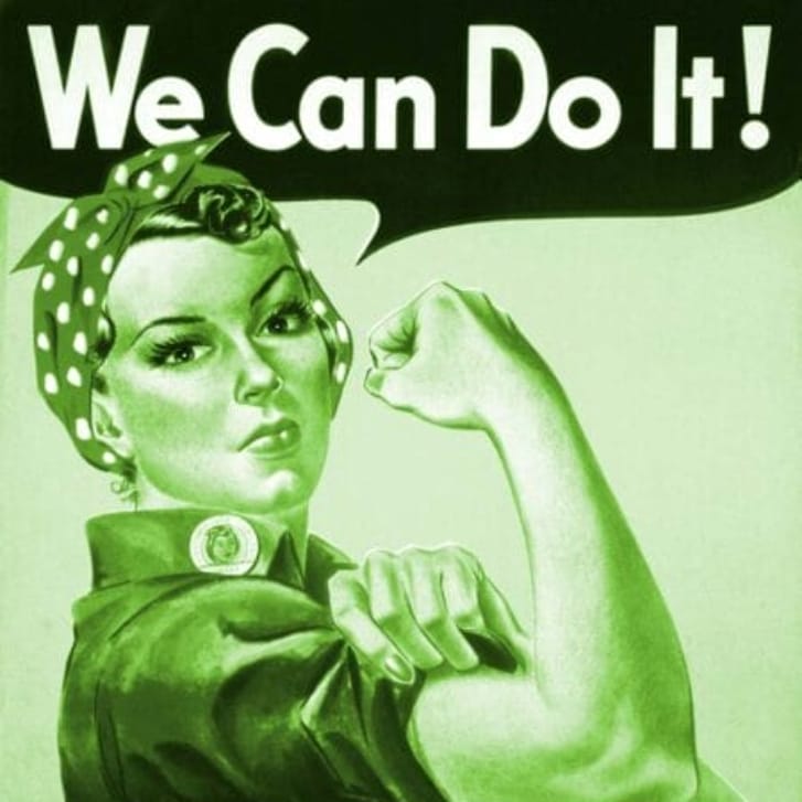 Vintage green-tinted version of the 