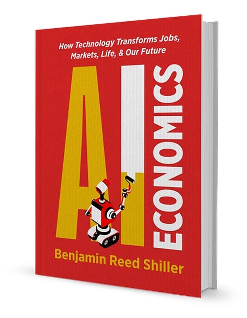 Cover of a book titled "AI Economics."