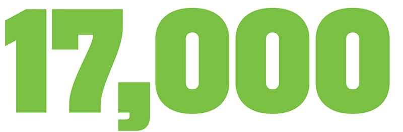 Seventeen thousand.