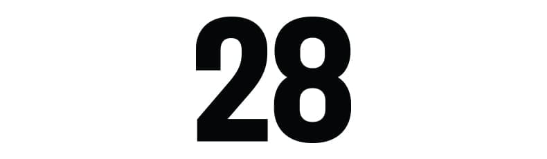 Twenty eight.